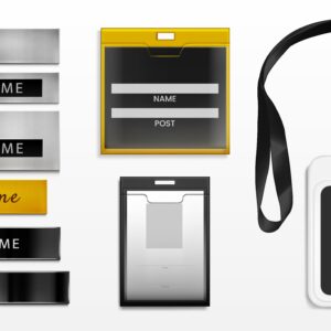 matt PVC Pocket Nameplate
