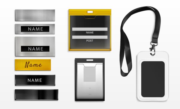 matt PVC Pocket Nameplate